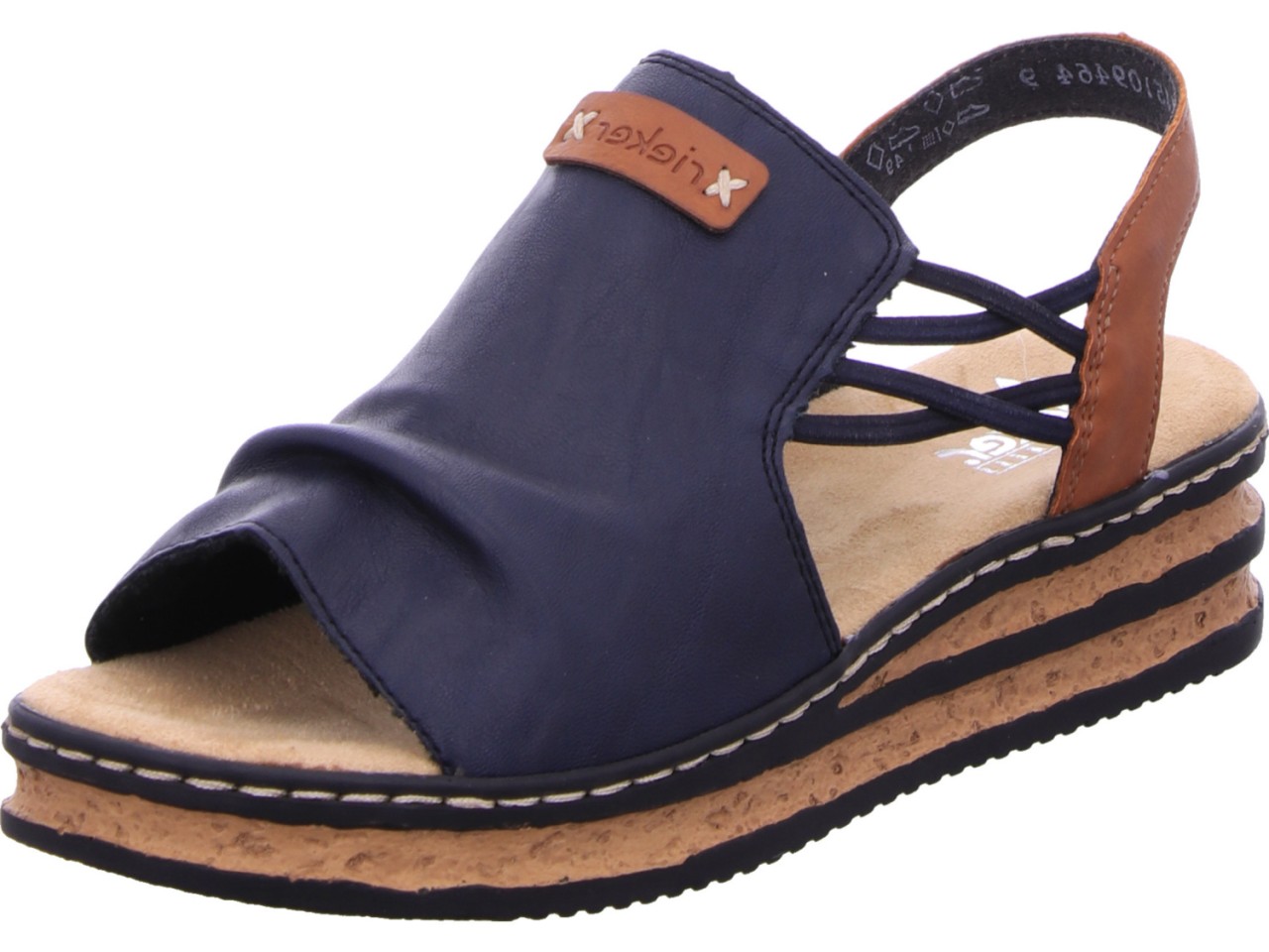 RIEKER Klassische Sandalen blau