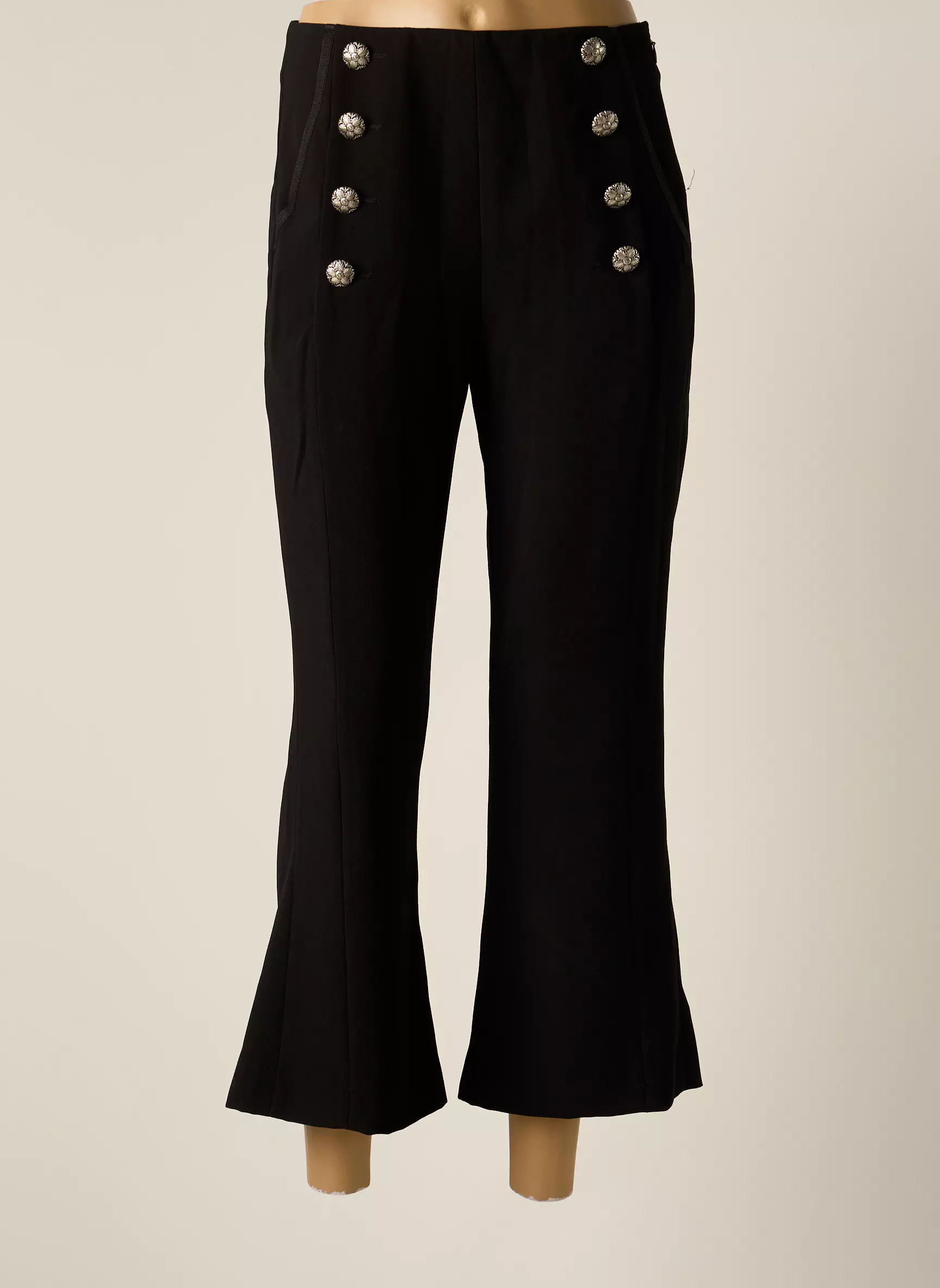 The Kooples Pantalon7 8 Femme couleur noir