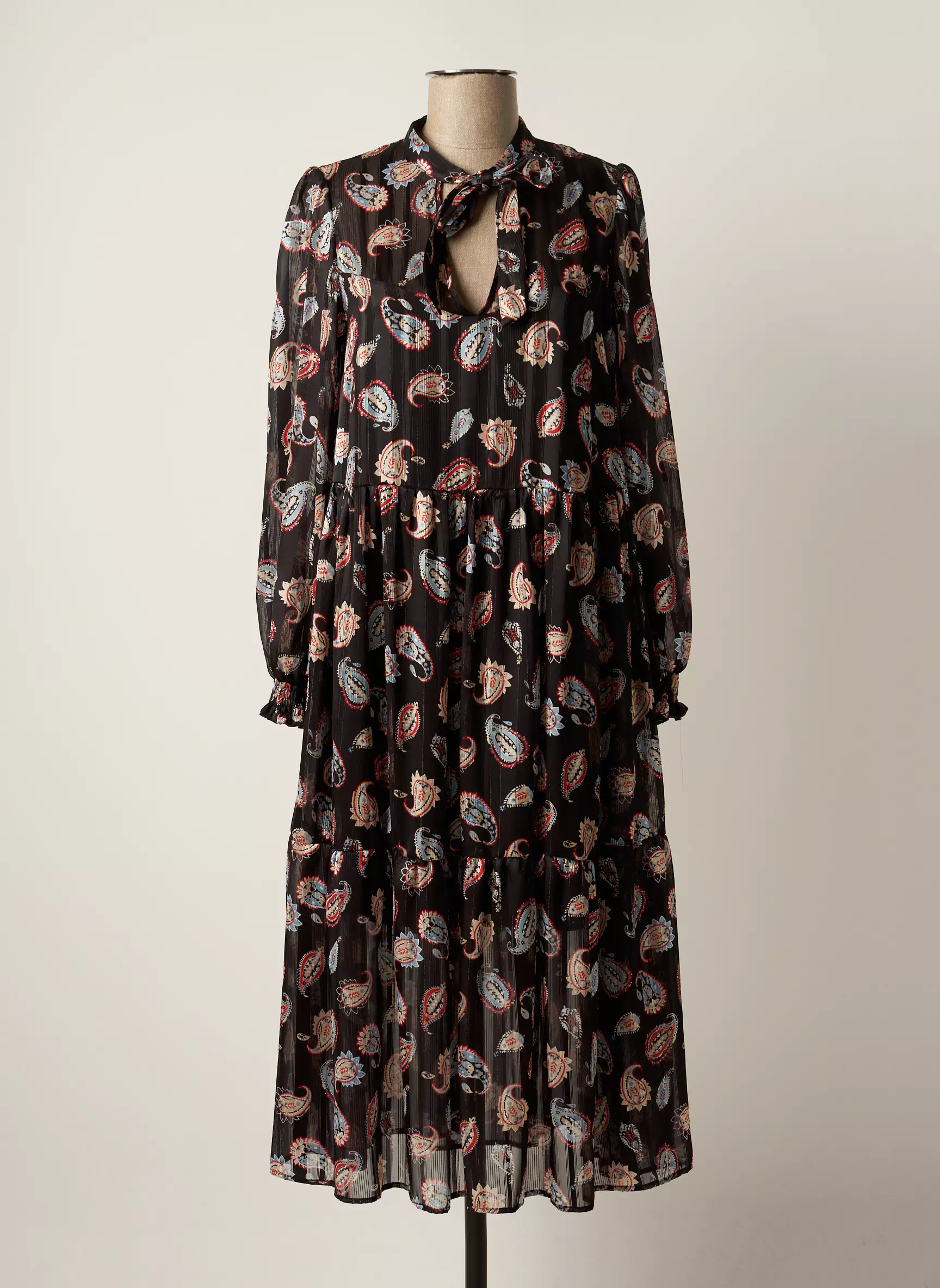 Imperial Robes Mi Longues Femme couleur noir