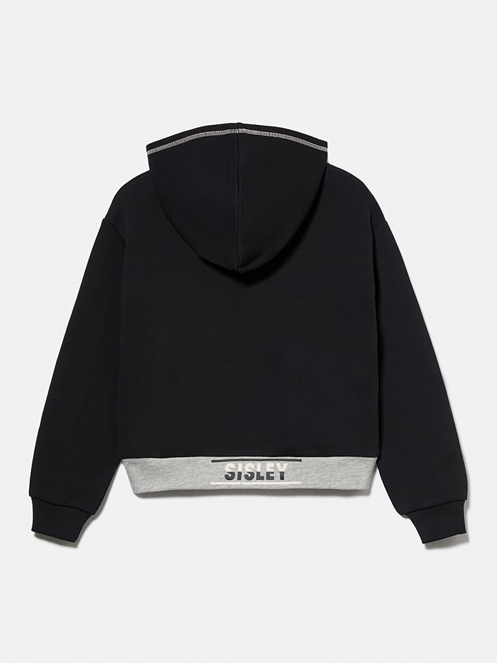 Sisley Sweatjacke in Schwarz günstig kaufen
