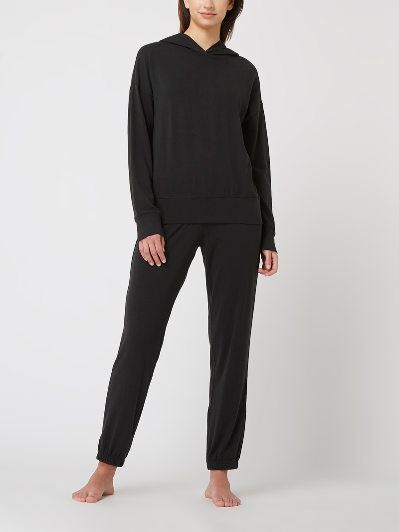 Loungewear im Set in schwarz
