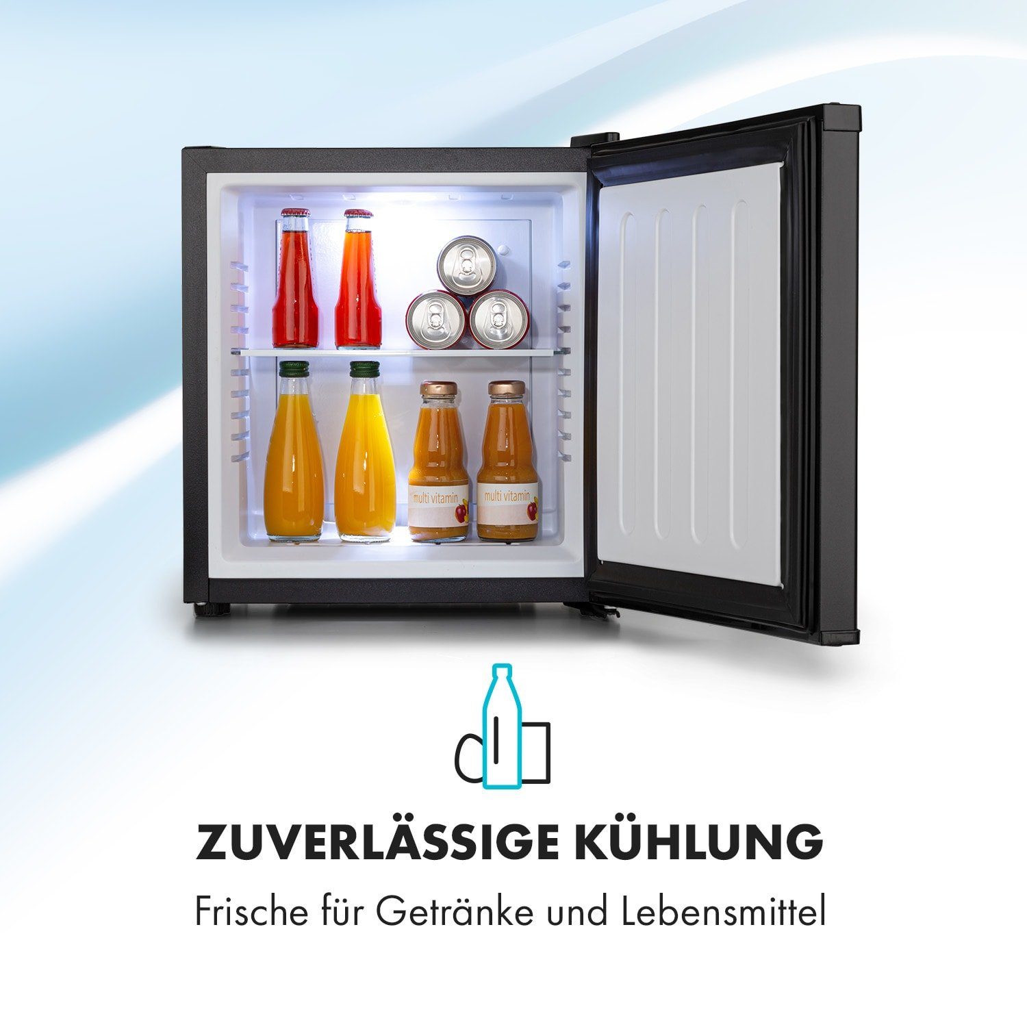 Klarstein Table Top Kühlschrank HEA- BCH-17B-Black 10033702, 30.8 cm hoch, 40.2 cm breit