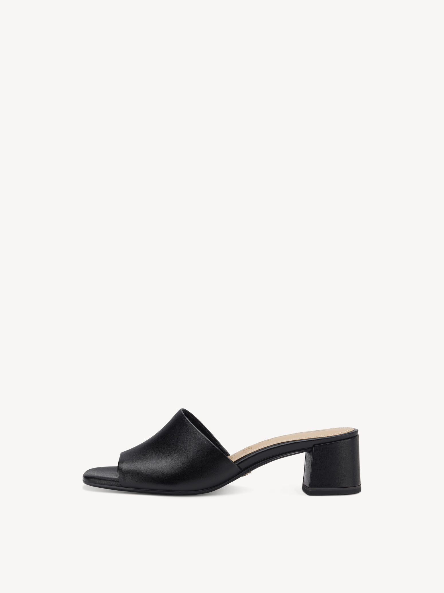 Mule en cuir - noir