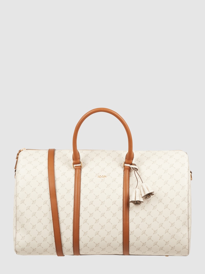 Weekender mit Logo-Muster Modell 'Aurora' in offwhite
