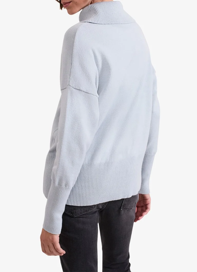 Pulover Steph Phase Eight cu guler înalt și tiv elastic, tricotat fin