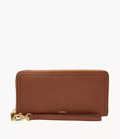 Fossil Zip Around Clutch Logan RFID