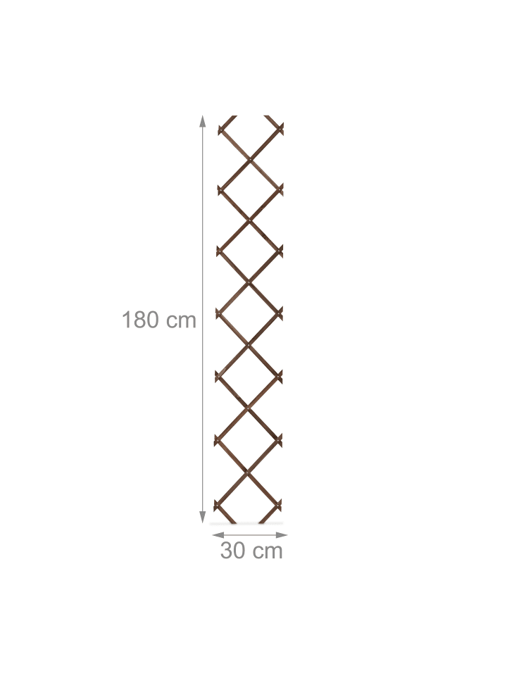 relaxdays 3 x Rankgitter in Braun - (B)30 x (H)180 cm günstig kaufen onesize