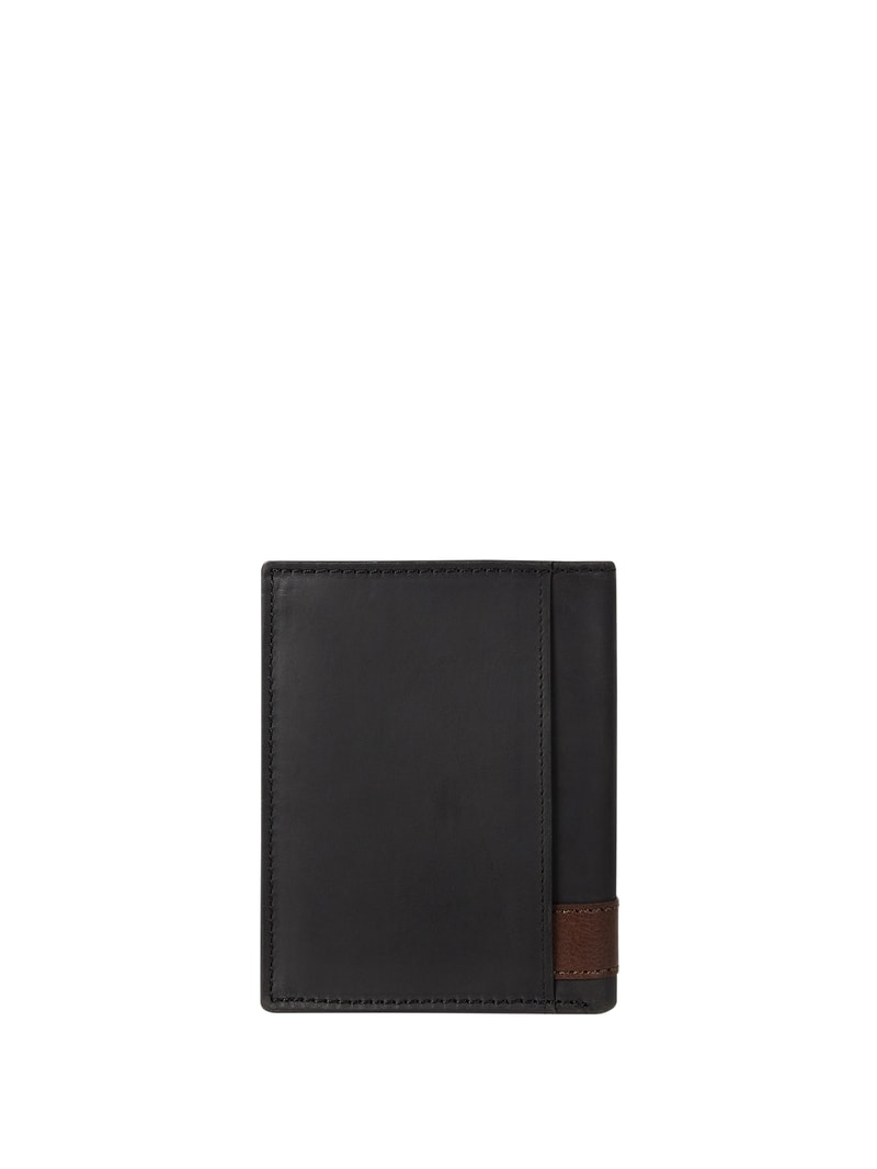 Portemonnaie aus Leder - RFID Safe in schwarz