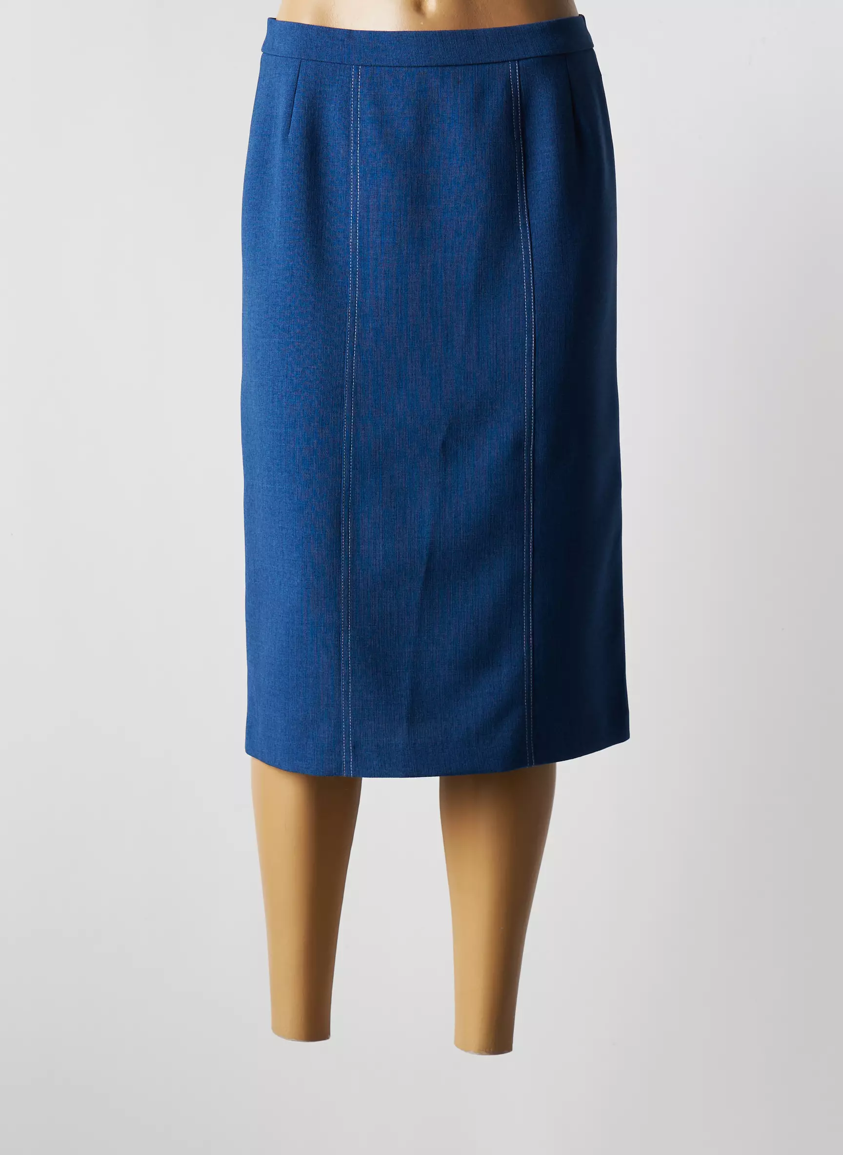 Gevana Jupes Mi Longues Femme couleur bleu