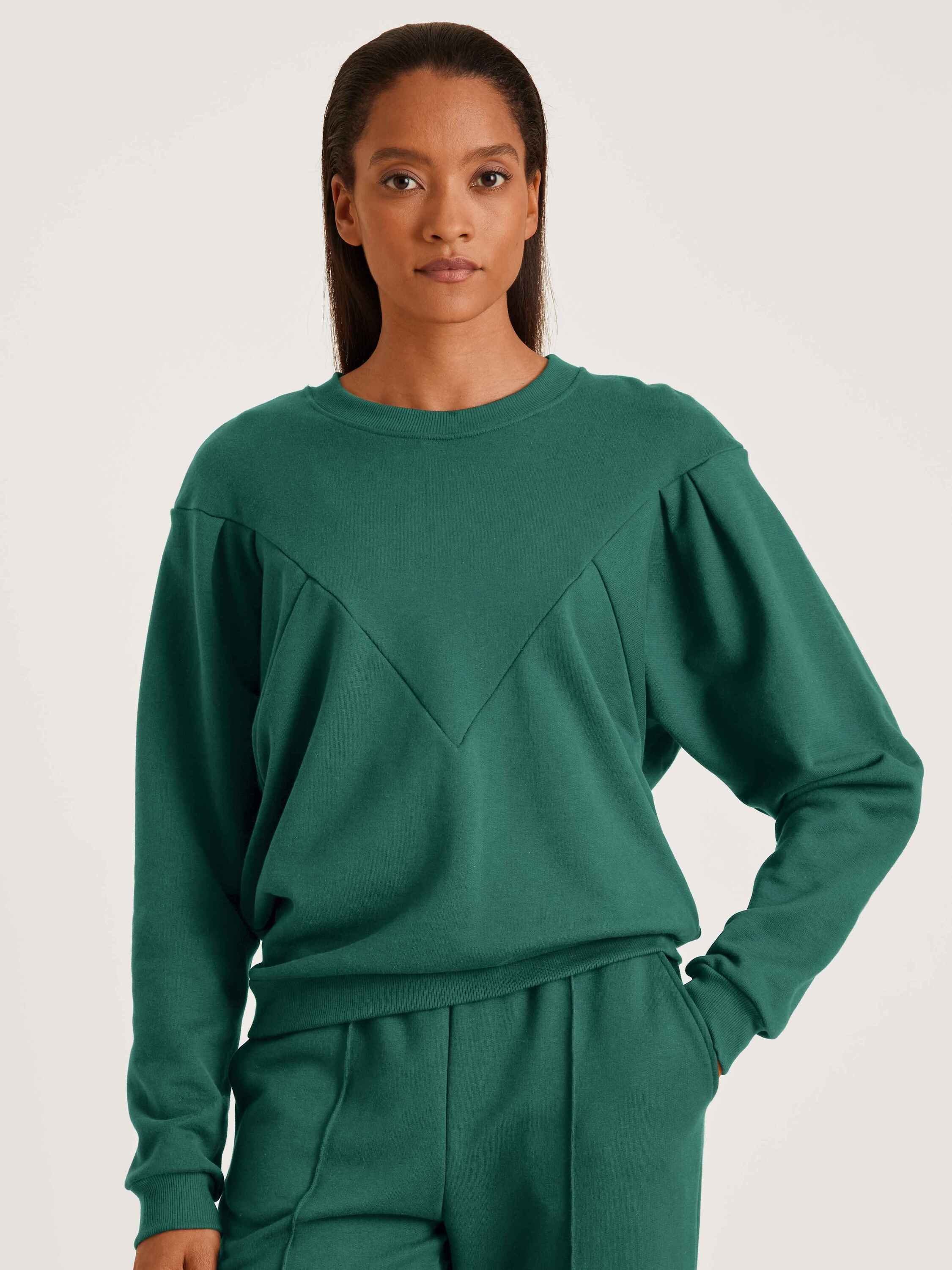 CALIDA Rundhalspullover Sweatshirt, Cradle to Cradle Certified® (1-tlg)