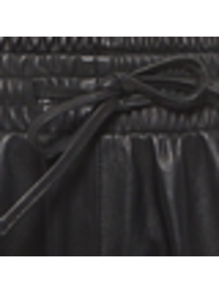 Carlo Colucci Lederhose Demichiel in Schwarz günstig kaufen