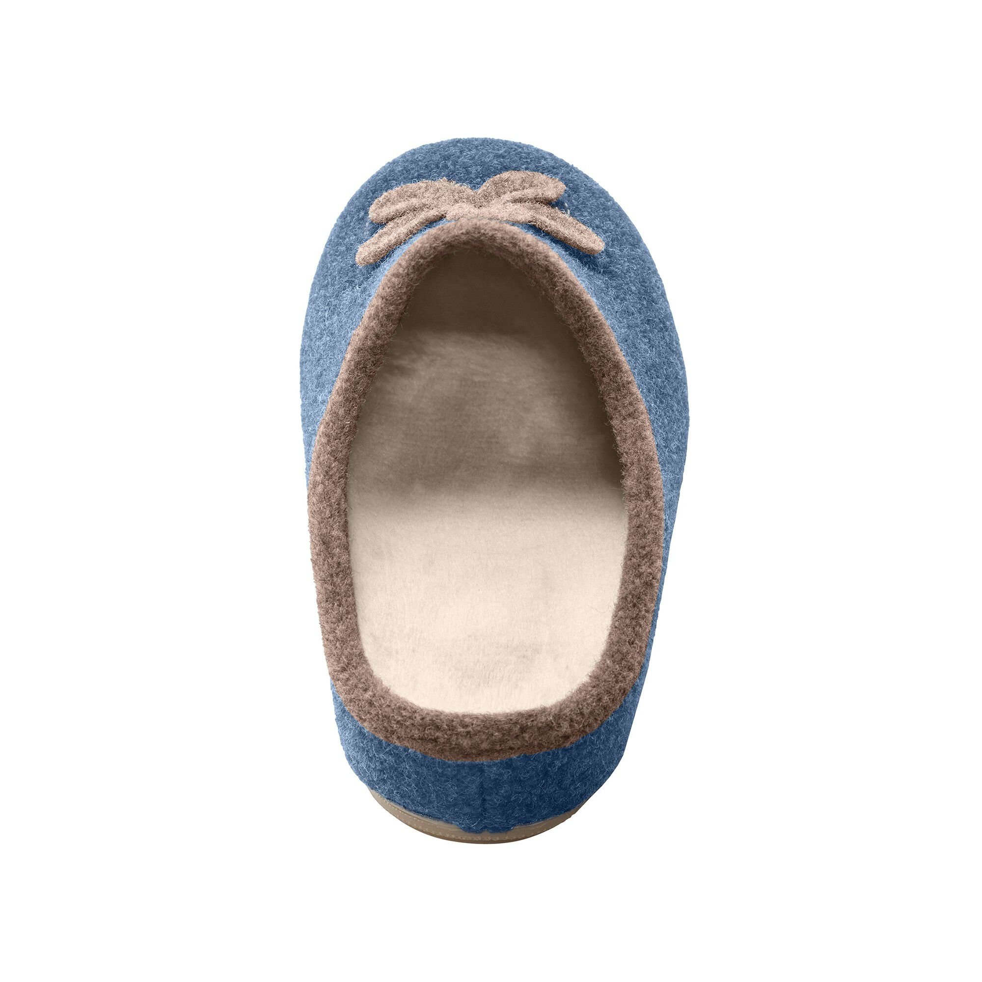 Chaussons mules fleur appliquée