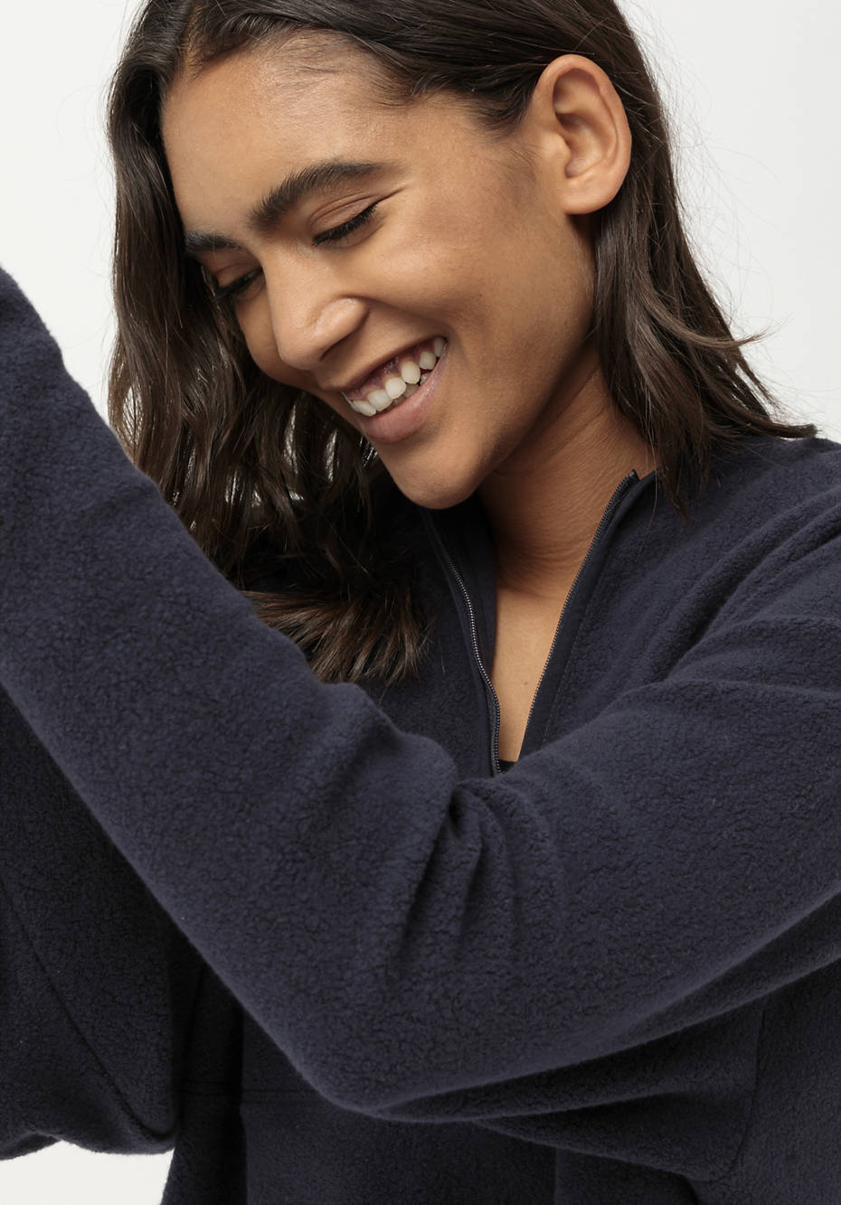 Fleece-Hoodie aus reiner Bio-Baumwolle