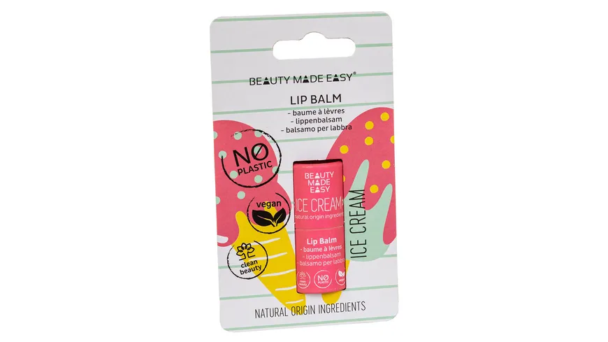 Beauty Made Easy Lippenbalsam Ice Cream