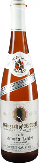1976 Faberrebe Beerenauslese edelsüß 0,7 L - Winzerhof Wolf-Holl