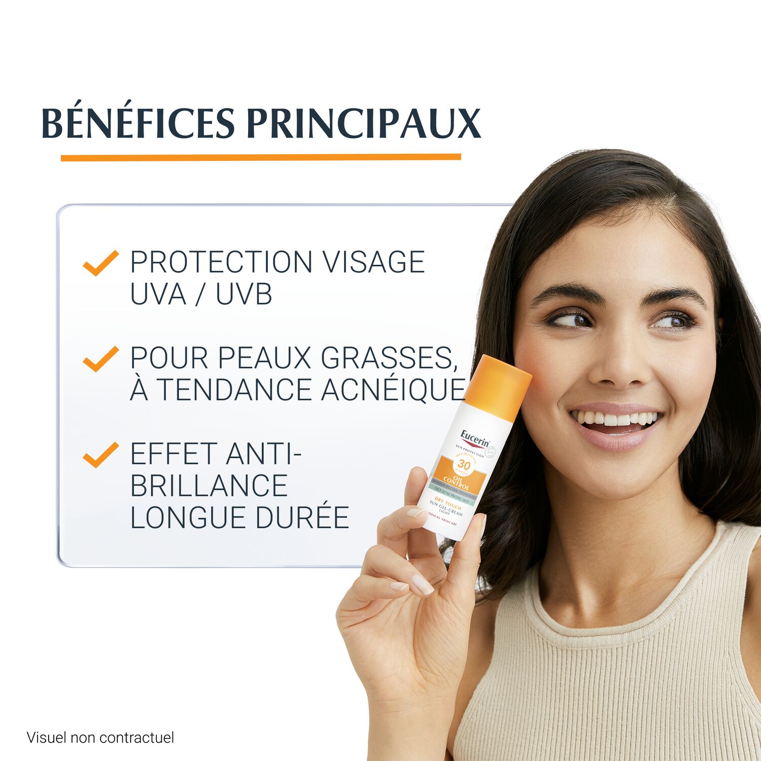 Eucerin Sun Oil Control SPF50+ Gel Crème - Peau à Imperfections