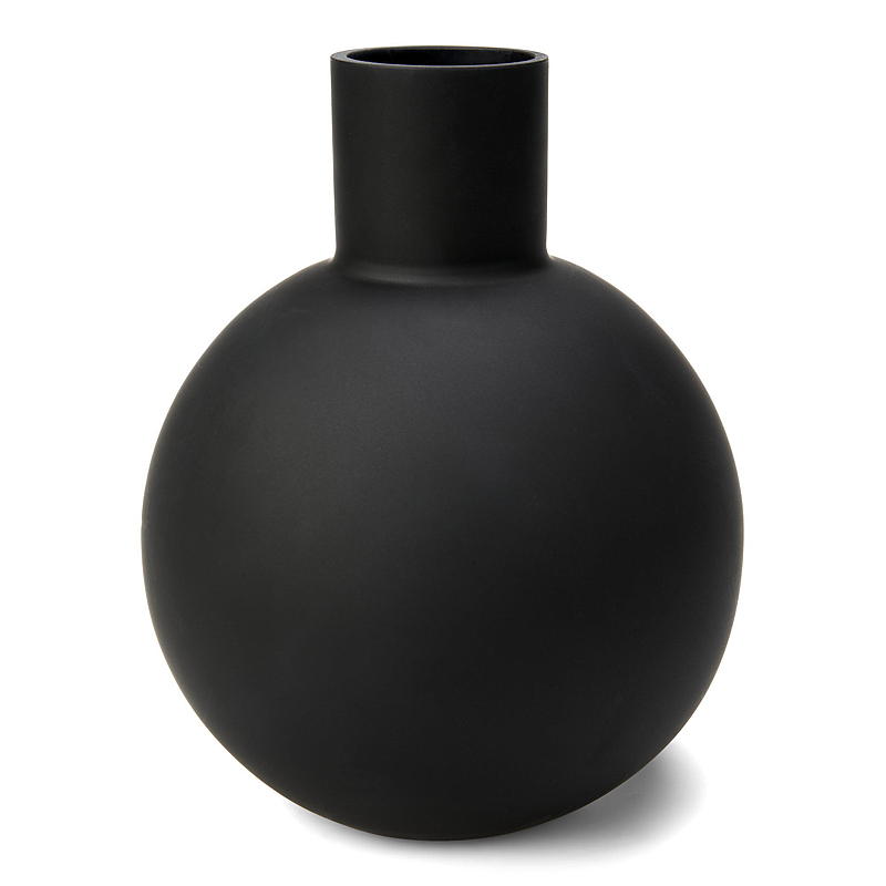 Home Glassvase Nicolle 17,5 x 22 cm, sort