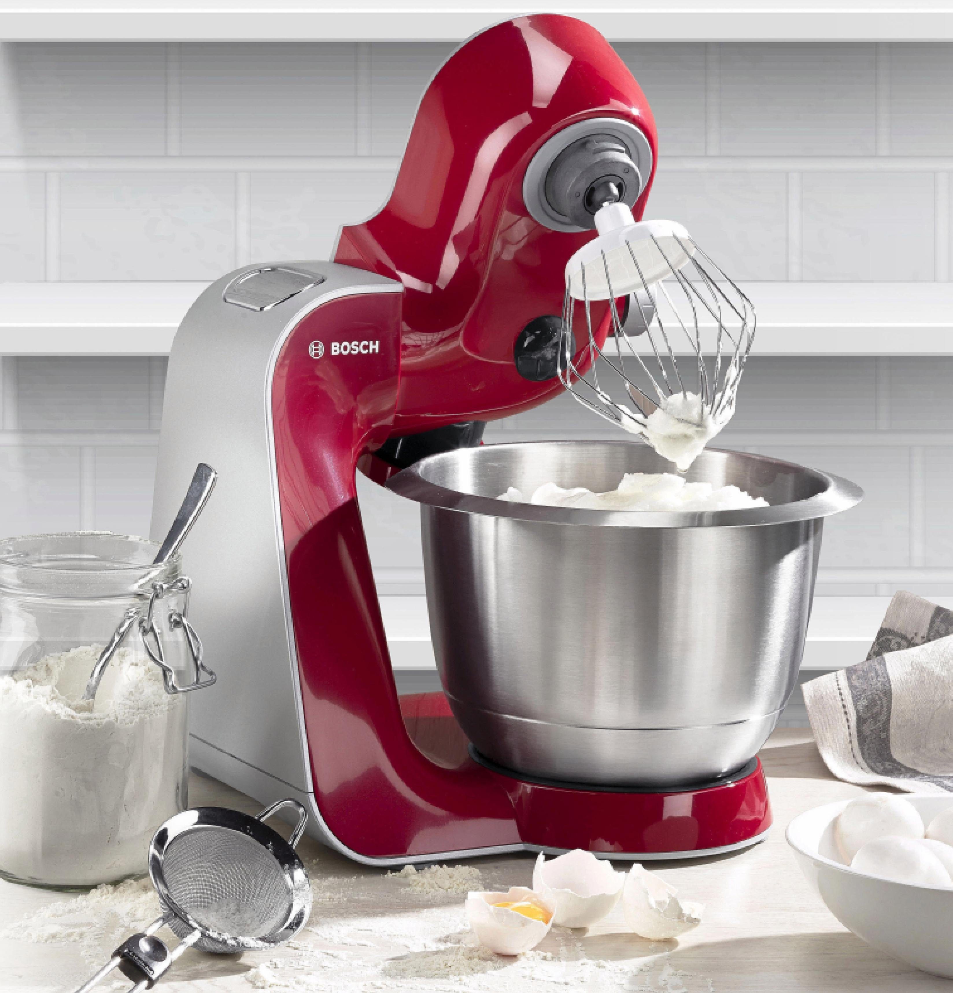 BOSCH Küchenmaschine MUM5 Styline MUM56740, 900 W, 3,9 l-Schüssel, inkl. umfangreichem Zubehör: Wert UVP € ca. 111,-