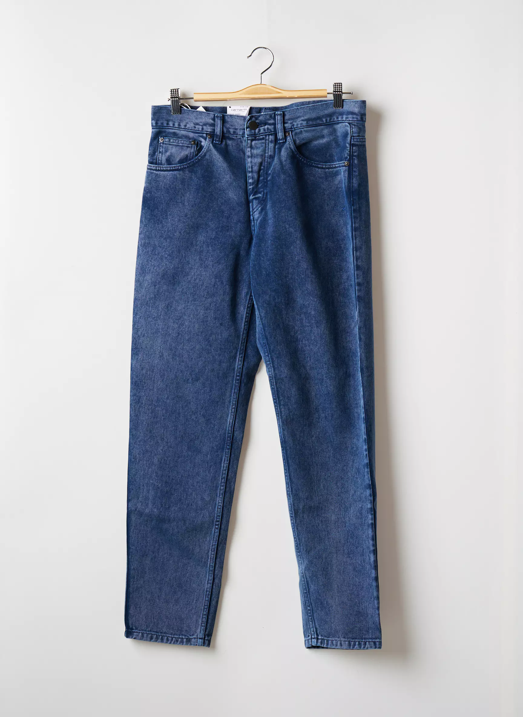 Carhartt Jeans Coupe Droite Homme couleur bleu