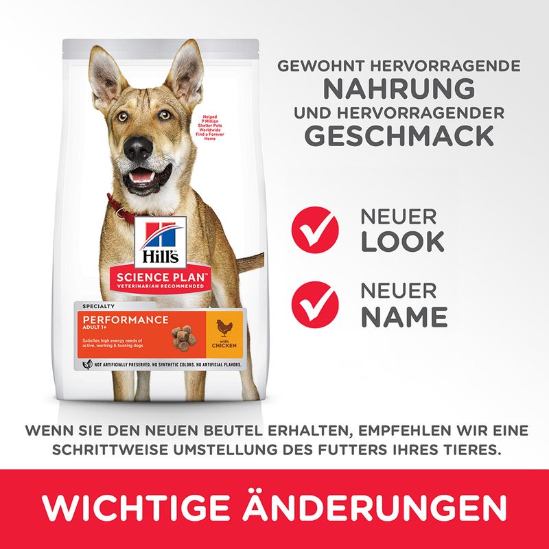 Hill's Science Plan Adult 1+ Performance mit Huhn