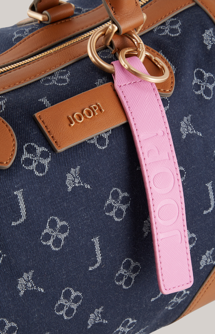Handtasche Azzurro Aurora in Denim-Blau/Cognac