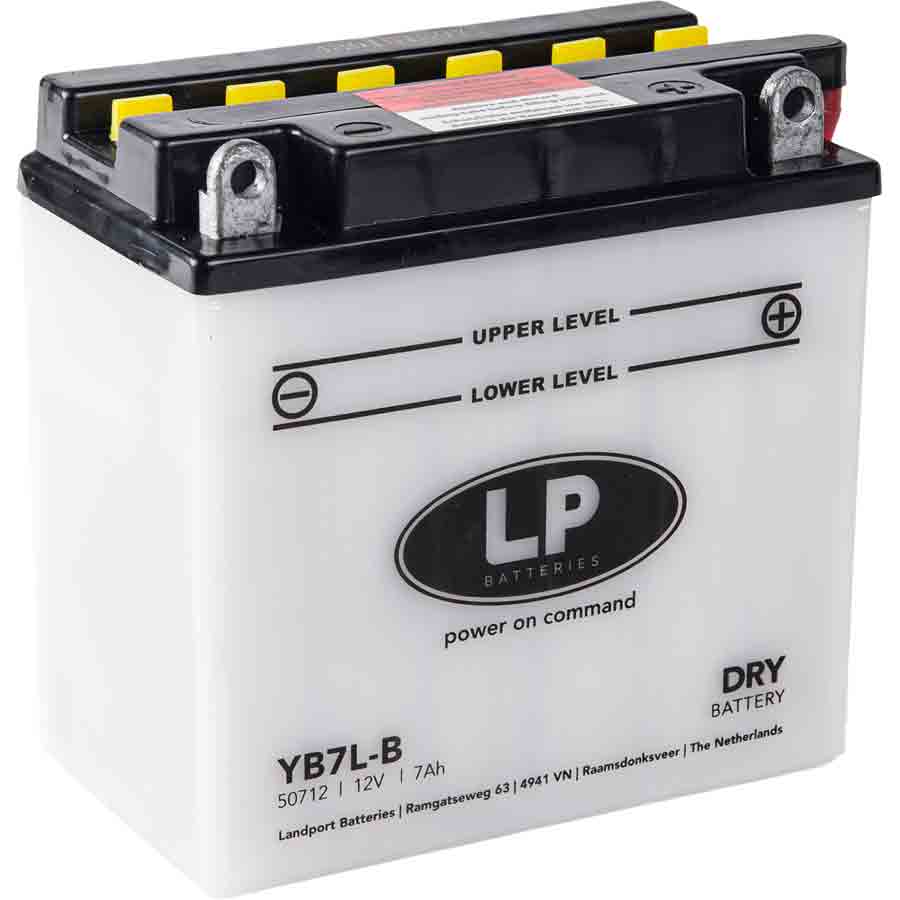 Landport 12N7-3B,YB7L-B Motorrad Batterie inkl. Befüllung Batteriesäure, 12V, 7Ah - ATU