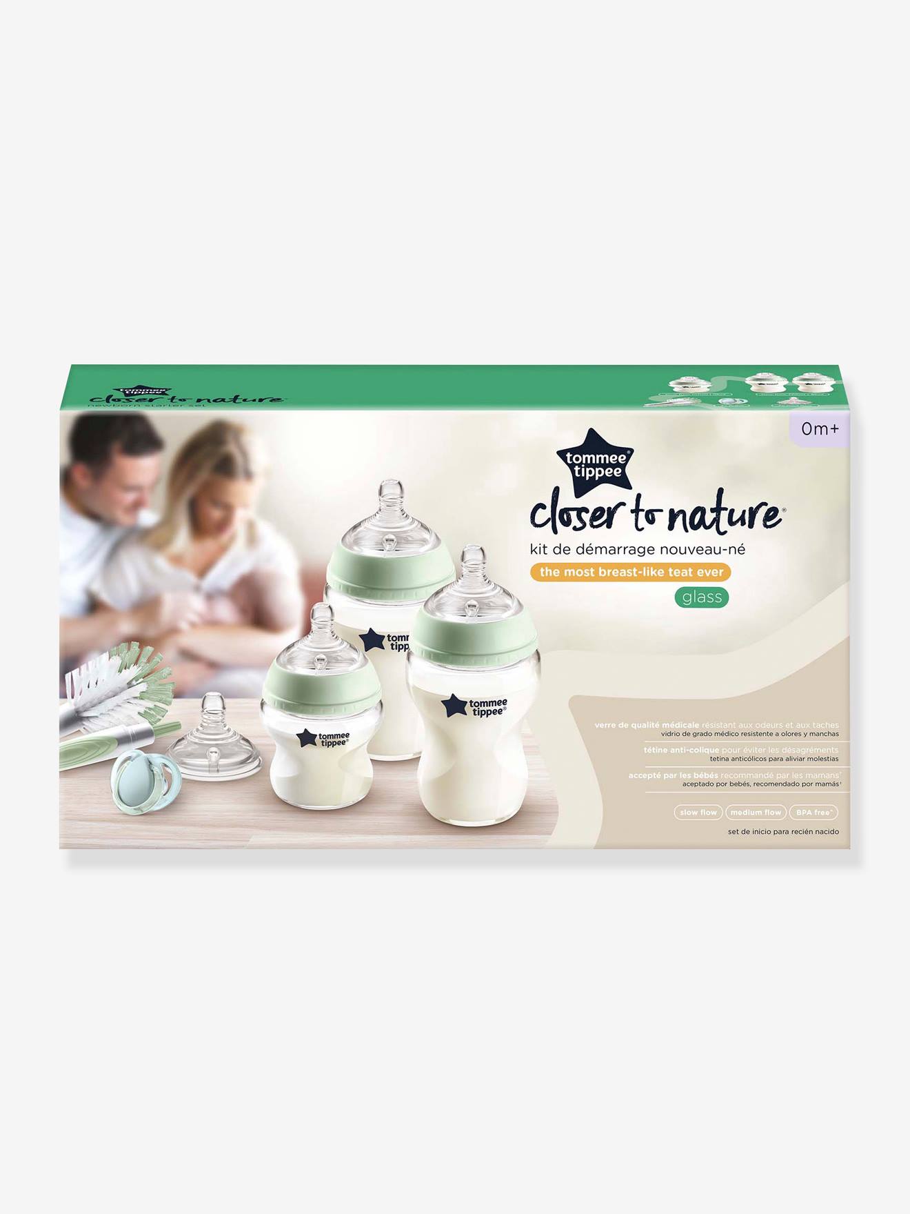 Kit de Naissance en verre Closer to Nature TOMMEE TIPPEE transparent