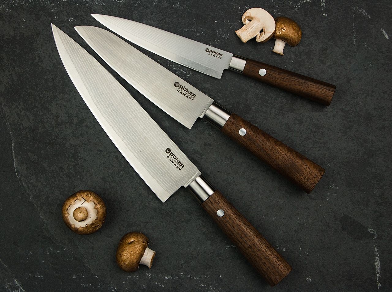 Damast Walnuss Santoku