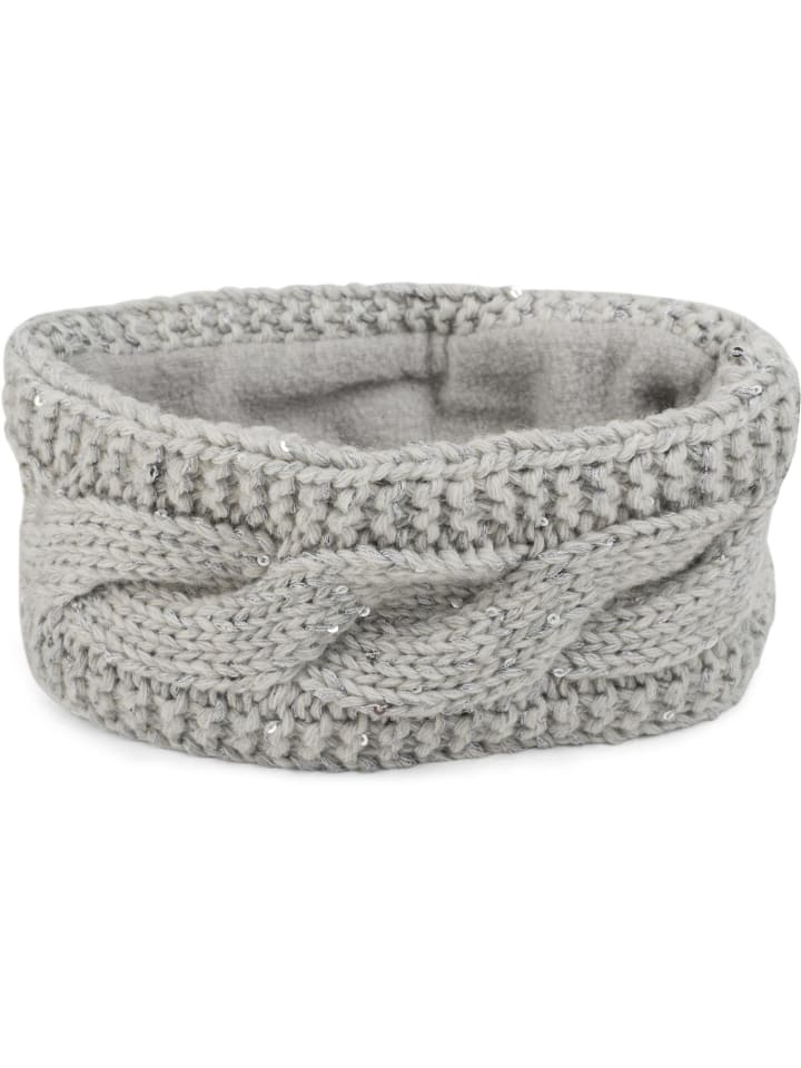 styleBREAKER Strick Stirnband in Hellgrau günstig kaufen onesize