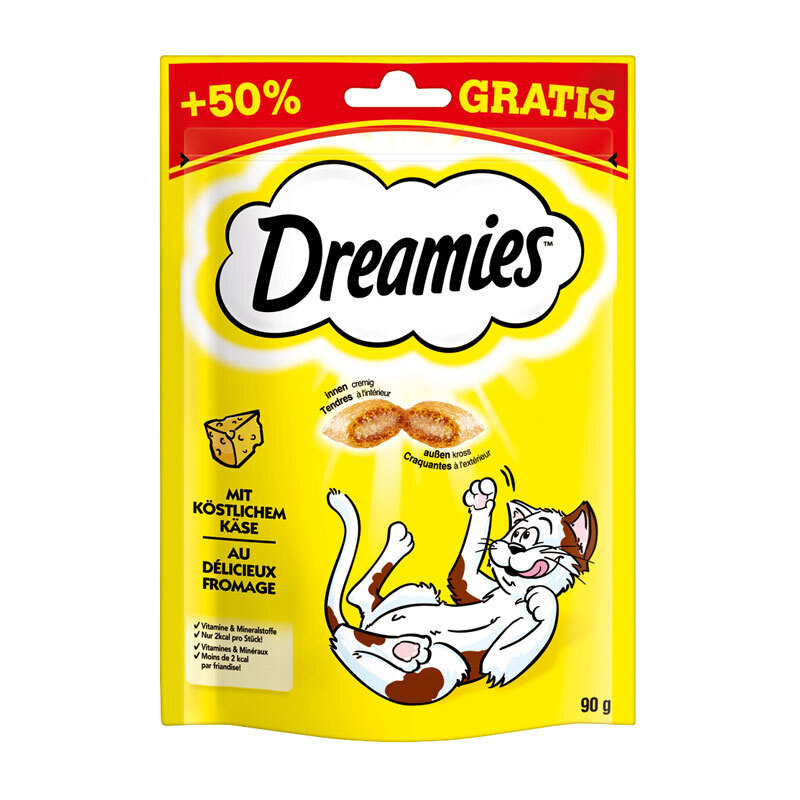 Dreamies Snacks Dreamies +50% gratis 6x90g Käse