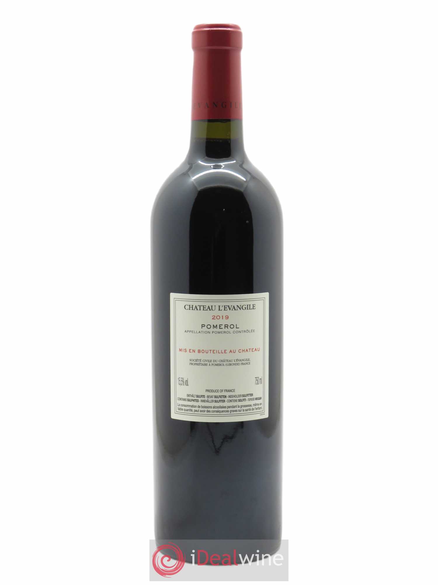 Château l'Évangile (CBO à partir de 6 bts) 2019 - Lot de 1 Bouteille