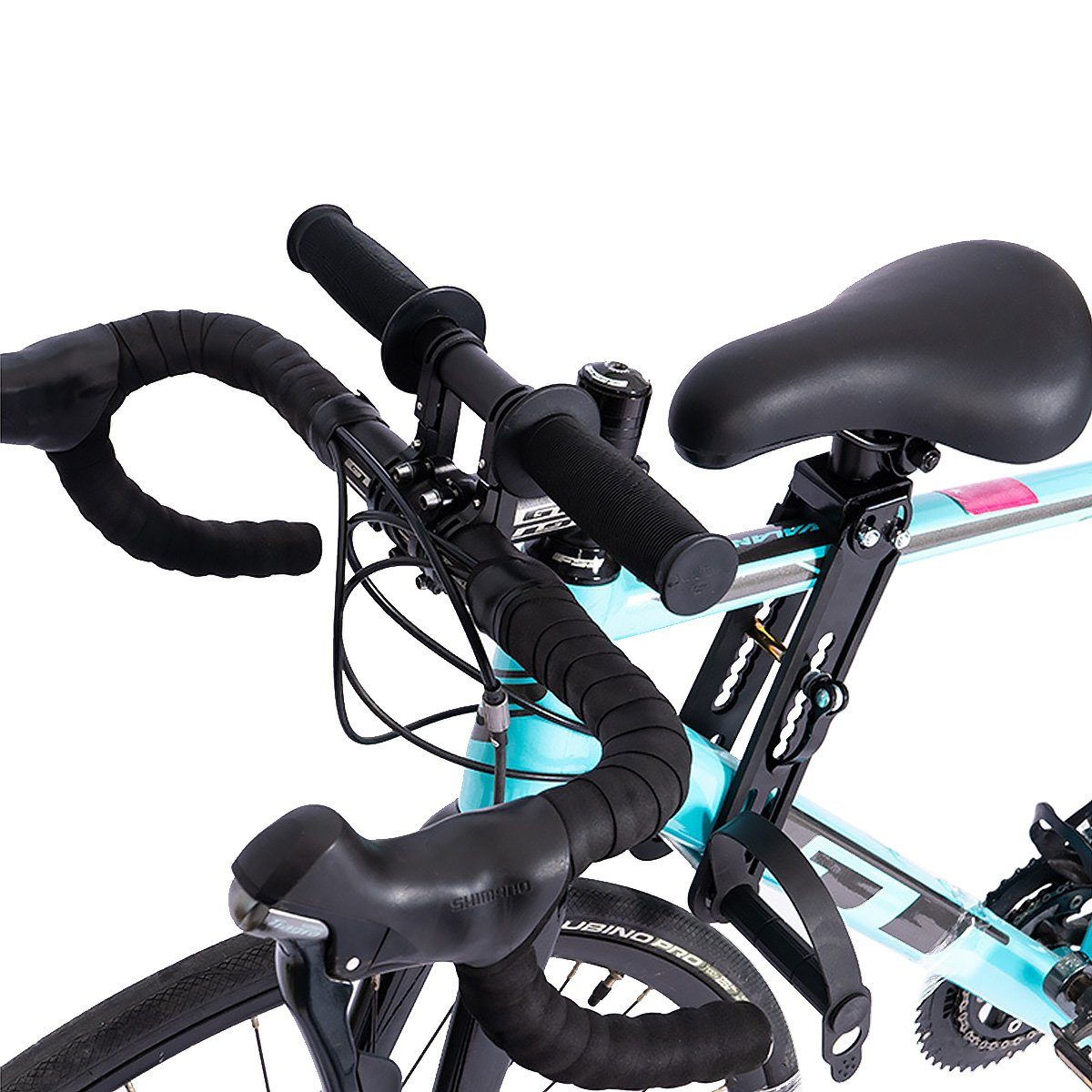 MidGard Fahrradkindersitz für Befestigen vorne am Rahmen, Kinder-Fahrradsitz mit Lenkergriffe