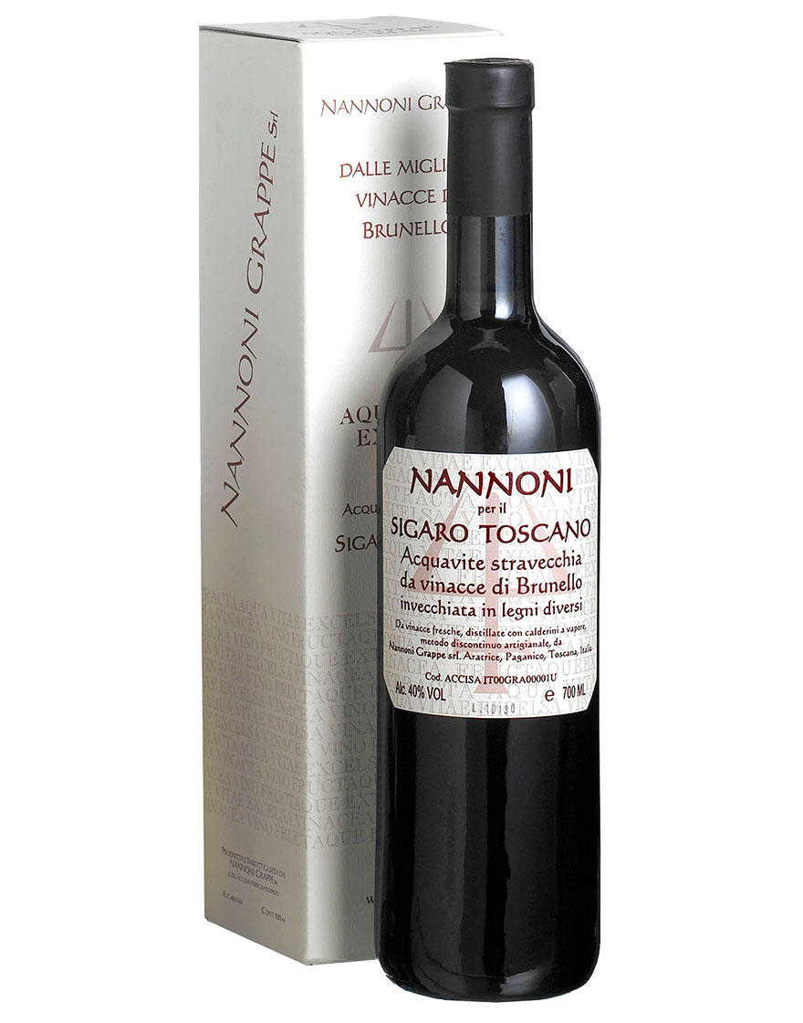 Acquavite di Brunello da Sigaro Nannoni 0,7 ℓ, En Étui