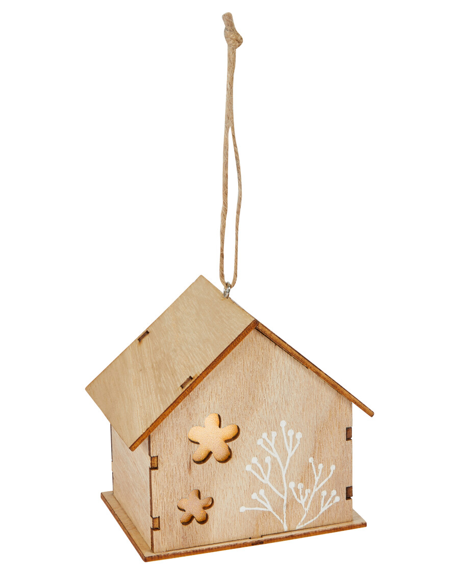 LED-Häuschen aus Holz