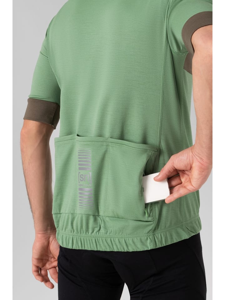 super.natural Merino Fahrradtrikot M GRAVIER CAMISA in grün günstig kaufen