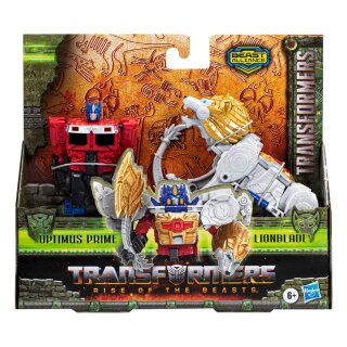 Transformers: Aufstieg der Bestien Beast Alliance Combiner Actionfiguren 2er-Pack Optimus Prime & Lionblade 13 cm