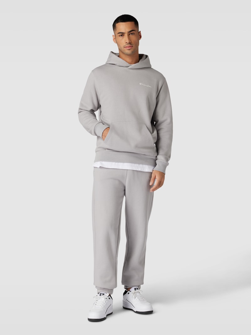 Sweatpants mit Label-Stitching Modell 'Rochester' in hellgrau