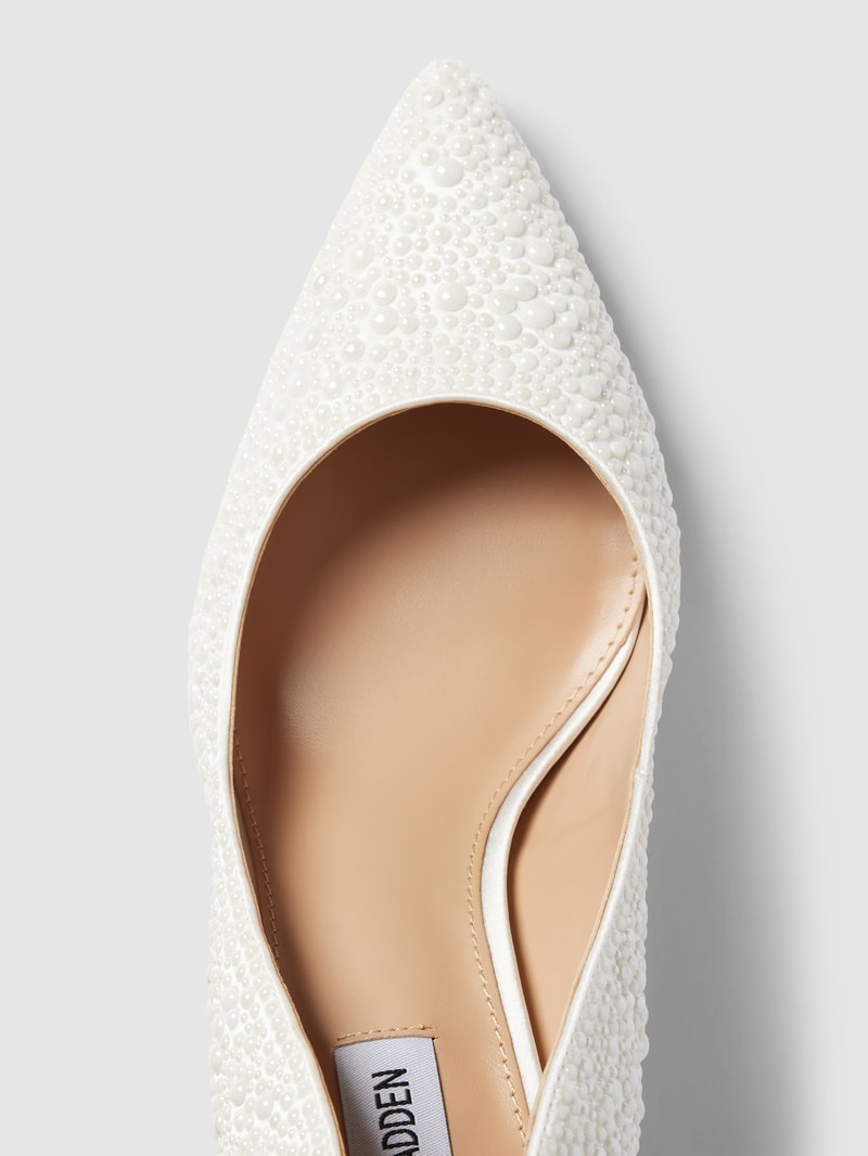 Pumps mit Zierperlen Modell 'LILLIE' in weiß