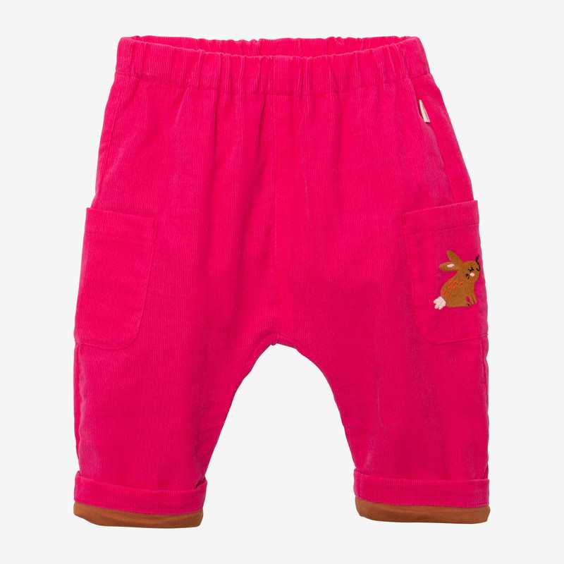 Pantalon bébé fille velours rose Catimini