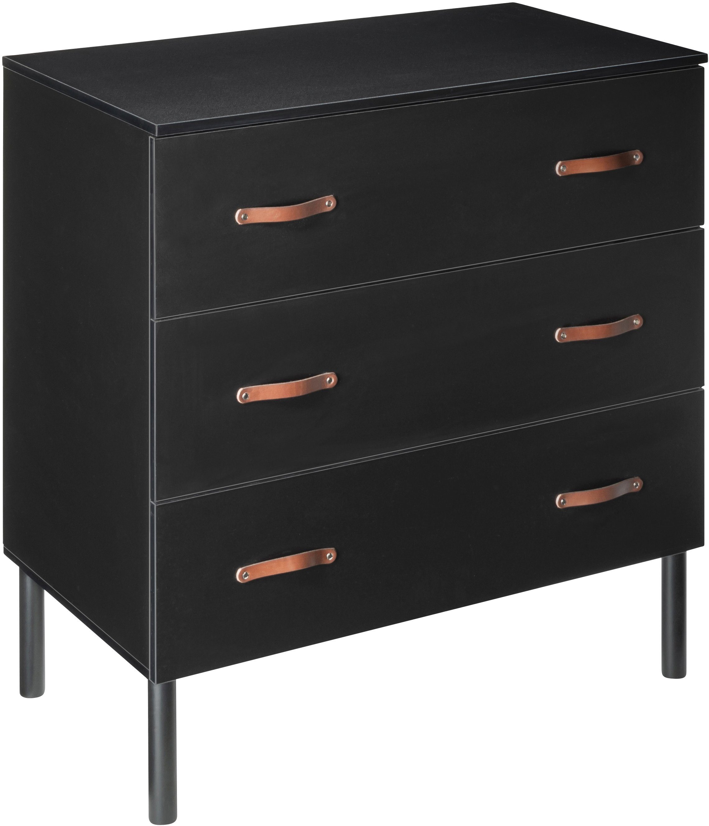 Schardt Babyzimmer-Komplettset Camiel Black, (3-St., Kinderbett, Schrank, Wickelkommode), mit Kinderbett mit Umbauseiten, 3-trg. Schrank und Wickelkommode