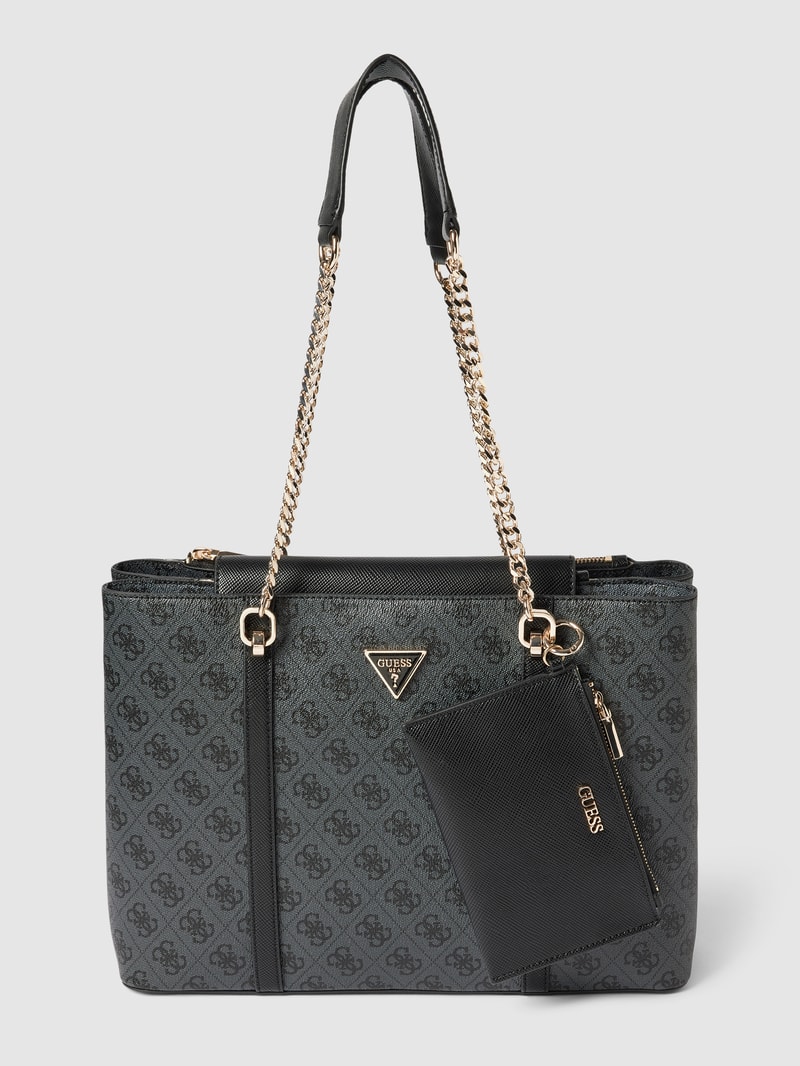 Tote Bag mit Henkeln in metallic Modell 'CRAIG' in graphit