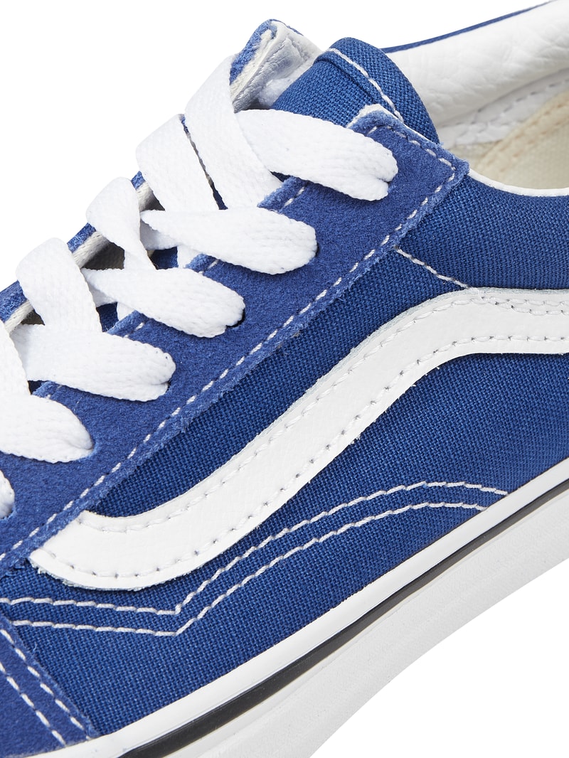 Sneaker aus Leder und Textil Modell 'Old Skool' in marineblau