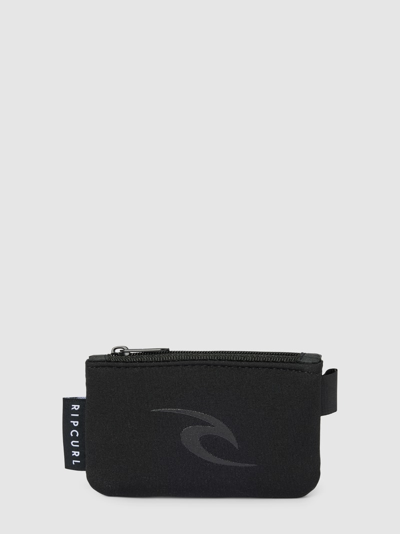 Schlüsseletui mit Label-Print in schwarz
