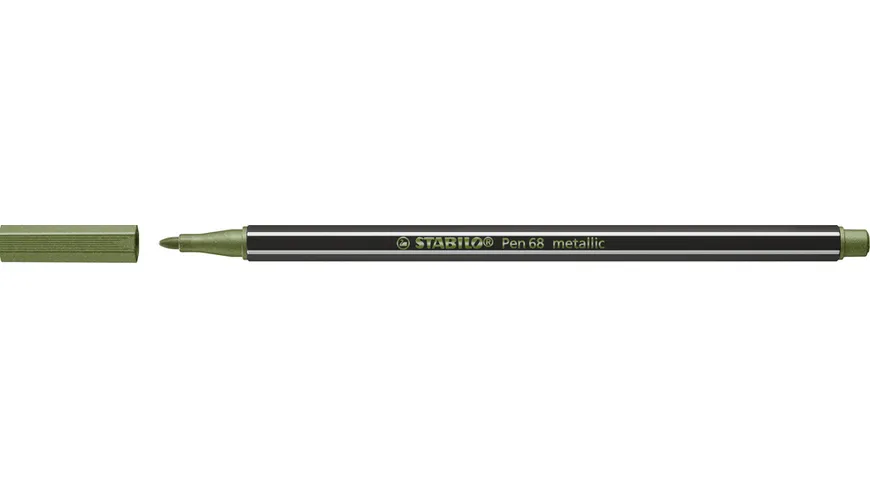 STABILO® Premium Metallic-Filzstift - STABILO Pen 68 metallic - Einzelstift - metallic hellgrün