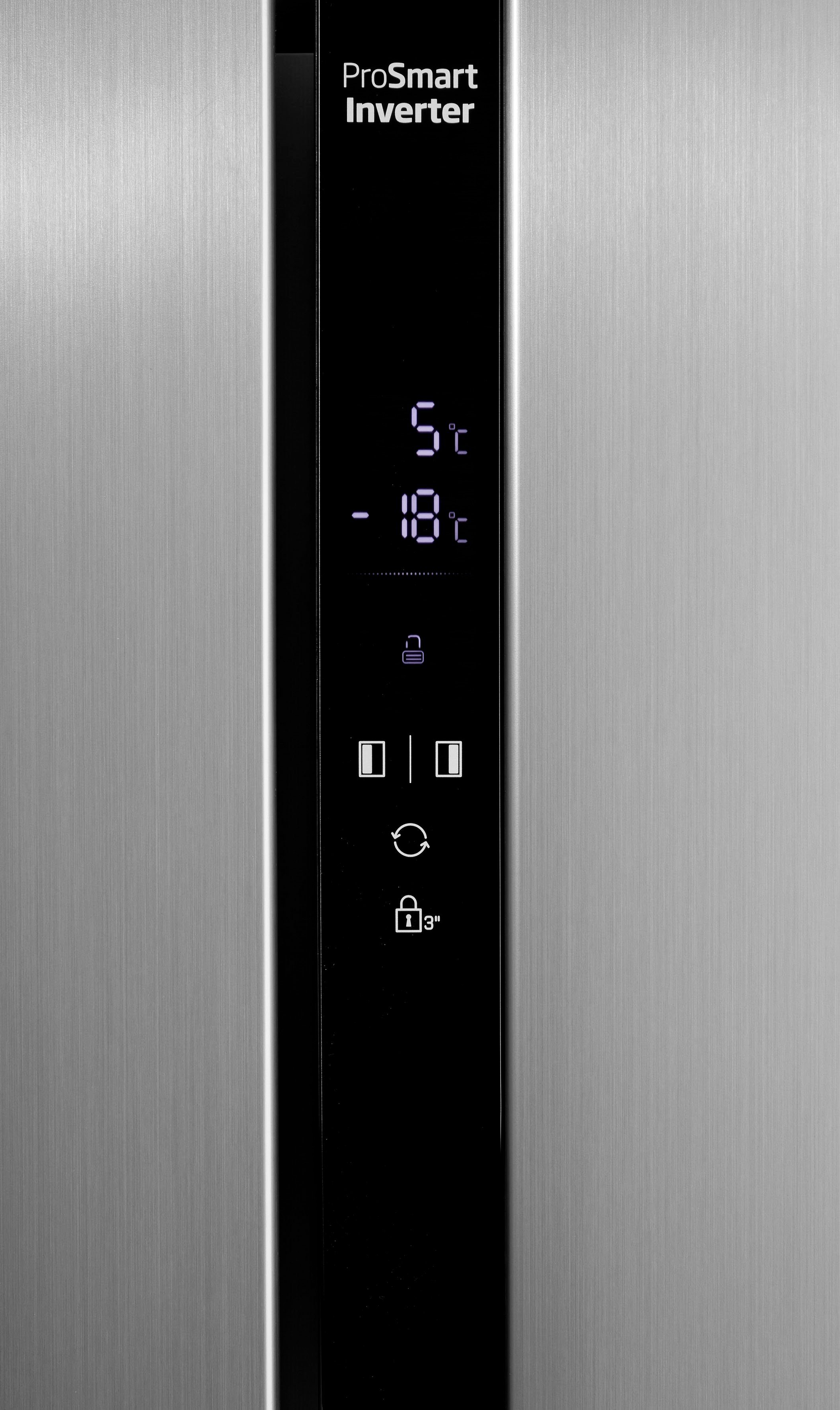 BEKO Side-by-Side GNO5323XPN, 177 cm hoch, 91 cm breit