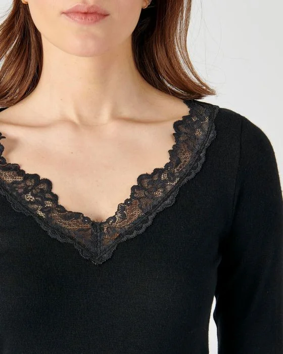T-shirt manches longues Essential, 20% laine