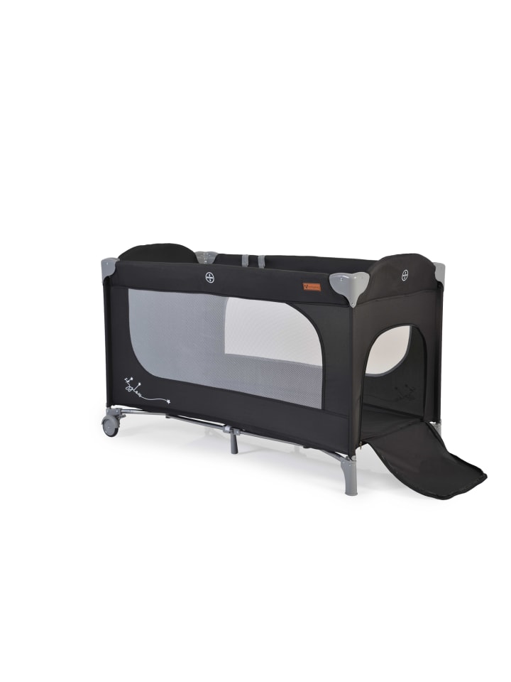 Cangaroo Reisebett Skyglow 2 Ebenen in schwarz günstig kaufen 60x120 cm