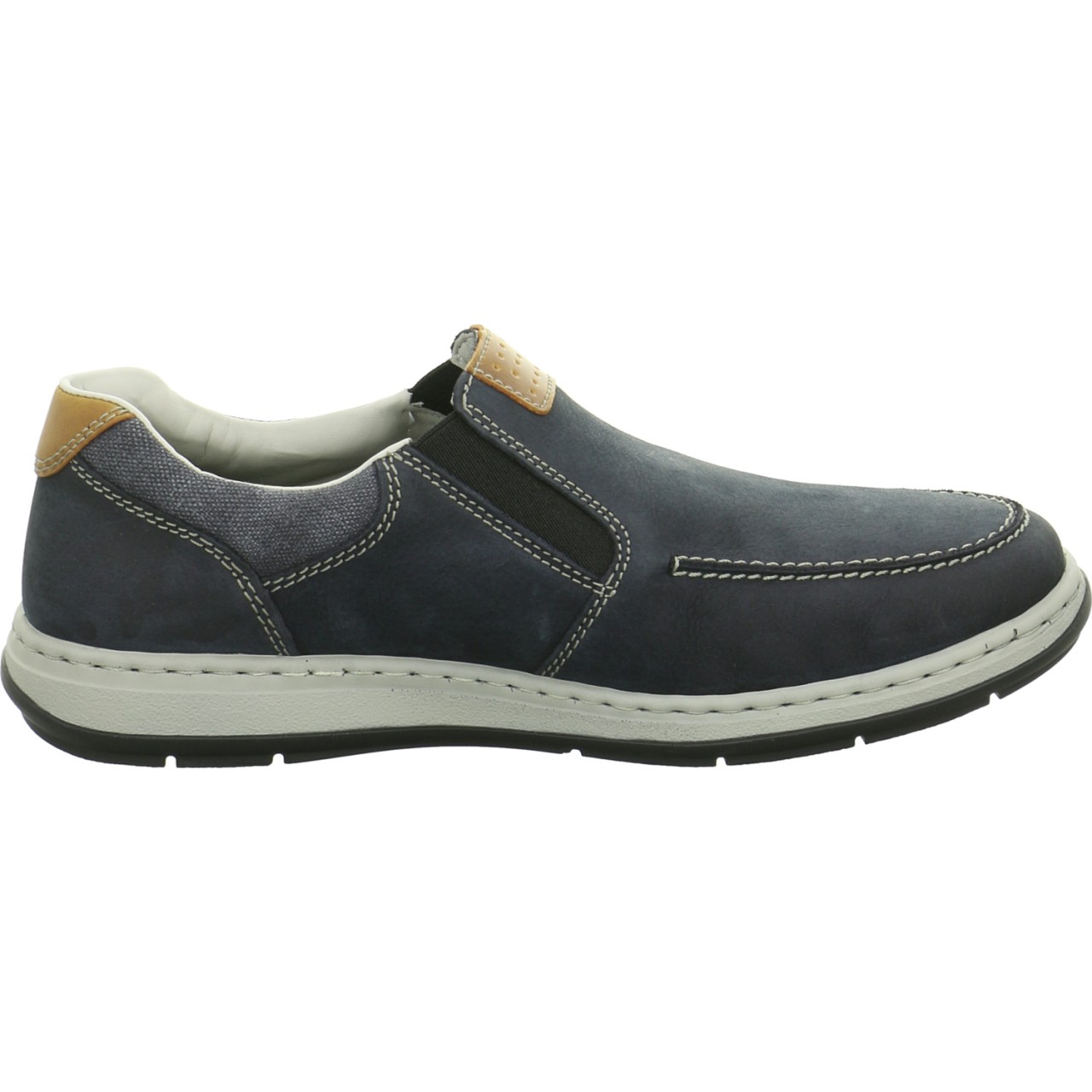 RIEKER Komfort Slipper blau