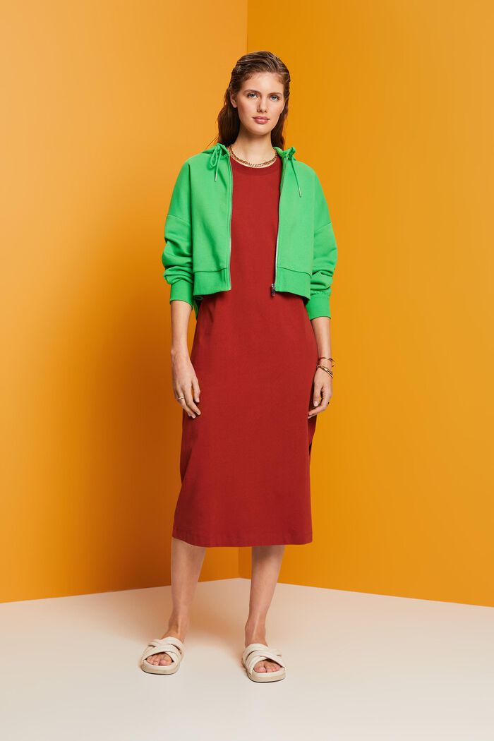 T-Shirt-Kleid in Midilänge