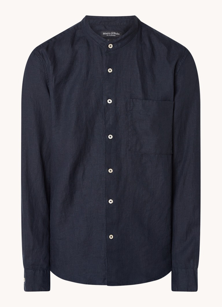 Camisa de linho Marc O'Polo de corte regular com bolso no peito.